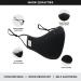 Buy Pro Reusable Face Mask - Breathable 3 Layer Cloth Anti-Fog Nose Wire Adjustable Straps - Washable & Unisex - International Shipping Available - Buy Online on GoSupps.com