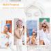 Tuerria Microfiber Hair Turban for Women - 2 Pack (Pink Champagne & Clear Sky) | Super Absorbent Fast Drying Anti-Frizz & Hands-Free - Buy Online on GoSupps.com