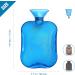 2 Pack 2 Liter Hot Water Bottle Set - Pain Relief, Menstrual Cramps, Hot Cold Therapy - Silicone Hot Water Bag with Soft Cover for Neck, Shoulders, and Feet Warmer - Buy Online on GoSupps.com