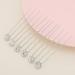 Ammei Crystal Bridal Hair Pins Set - Wedding Hair Accessories with Rhinestone for Brides & Bridesmaids (Silver) - Set of 12 - Buy Online on GoSupps.com