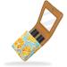Buy Cartoon Orange Lemon Leather Lipstick Case | Mini Lip Gloss Organizer with Mirror - International Shipping Available - Buy Online on GoSupps.com