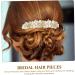 FRCOLOR Pearl Hair Pin alloy rhinestone hair side bridal headdress rhinestone hair combs for diamond hair crystal hair Hair piece bride rhinestones Pearl Side Comb - Buy Online on GoSupps.com