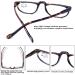 Blue Light Blocking Half Moon Frames Reading Glasses 2.75 4 Pack - Anti-Glare Computer Readers for Women Men - TR90 Lightweight Spring Hinge Semi-Rimless Design - 2.75x Magnification - Buy Online on GoSupps.com