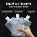 RIIEYOCA 8 Piece Portable Travel Pouches | Clear Plastic Packaging Bags for Shampoo, Shower Gel, Hand Sanitizer | 100ml Refillable Cosmetic Divide Bag - Buy Online on GoSupps.com