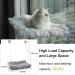 HlinZoom Cat Window Hammock with Fluffy Blanket | Easy to Assemble Cat Perch | Indoor Sunbathe Resting Seat - Light Gray - Buy Online on GoSupps.com