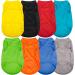Hozz 8-Pack Small Dog Shirts Pullover Set - Colorful Sleeveless Puppy T-Shirt Outfit for Cats - Soft Summer Clothes for Pets (Medium) - Buy Online on GoSupps.com