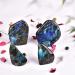 JIC Gem Labradorite Palm Stone - 100% Natural Handcrafted Healing Crystal - Calming Effects - 0.5-0.8lb - Buy Online on GoSupps.com