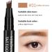 Jextou Four Forked Eyebrow cil | 3D Four-Fork Eyebrow Makeup - Natural-Looking Waterproof Eyebrow Makeup Supplies for Dating Parties and Daily Use A: Coffee Brown - Buy Online on GoSupps.com