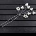 Wendalern Wedding Hair Pins Bride Pearl Hairpins Clips Flower Pearl Hair Barrette Flower U Shaped Hairpin Hairpiece Decorative Hair Accessories for Women and Girls - Buy Online on GoSupps.com