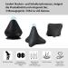 Rymall Trigger Point Presser Massage Device Set - 3 Pieces for Muscle Pain Relief Painless Self-Massage with Suction Cup & Bag (Dark Black) - Buy Online on GoSupps.com