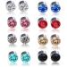 8 Pair Magnetic Earrings,Acupressure earrings ,YCYHHW Non Piercing Acupressure Earrings ,Magnetic Acupressure Earrings (Set-B)