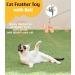 Pawaboo Interactive Cat Toys - 35 Catangel Stable with 2 Springs & Flexible Steel Wire Handle - Magic Wand for Kittens & Cats - Orange - Buy Online on GoSupps.com