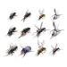 YZD Fly Fishing Flies Collection Premium Realstic Trout Flies Dry Fly Assortment Flyfishing Flys Lures Kits A12