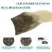 Doores Clip-In Extensions - Real Hair Ash Brown to Platinum Blonde 35cm (14 inch) 120g 7 Pieces Thick & Natural Remy Hair Extensions - Buy Online on GoSupps.com