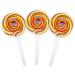 Banoffee Pie XL Large Wheel Lollies - Swirl Lollipops - Party Favour - Sweets - Rock Candy 75g 4 Inch Diameter 9 Inch Length (X 3) - Buy Online on GoSupps.com