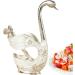 Dispra Swan-Shaped Spoon and Fork Holder Set | Exquisite Alloy Cutlery Accessories | Rust-Free Utensils for Weddings & Daily Use 7 Sets in Silver & White - Buy Online on GoSupps.com