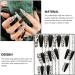 rongweiwang 1 Set French Tip Press on Nails Leopard Tiger Extension Manicure Extra Long Matte Detachable Fashion Salon Gifts - Buy Online on GoSupps.com