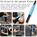 Ultraportable Massage Roller Scooter Stick | Deep Tissue Relief for Sore Muscles & Trigger Points | Blue Sport Massage Device - Buy Online on GoSupps.com