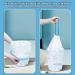 Drawstring Trash Bags Garbage Handle Waste Bags 100 Household Waste Automatic Closing Organizing Pouch For Toilet Bathroom Kitchen - Buy Online on GoSupps.com