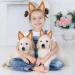 Sibba Shepherd Dog Headband Cute Hat Ears Hairband Animal Caps Headwear Soft Headpieces Costumes Hair Accessories Women Hair Band for Makeup Spa Gifts Cosplay Washing Party(Yellowish brown) - Buy Online on GoSupps.com