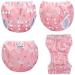Luxja Reusable Swimming Diapers for Babies (0-3 Years) - Adjustable & Washable 2 Pack - Polar Bear & Rosa Flamingo Design - Buy Online on GoSupps.com