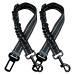 2 pieces Easeria dog belt for the car dog car buckling belt dog seat belt with backdown adjustable length 45-63 - 83cm for small and medium -sized dogs 2 pieces_83cm dark gray