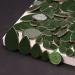 200g Leaves Shape Stained Ceramic Mosaic Tiles - 2 Various Sizes, Porcelain Tiles for Home Decor (Green) - Buy Online on GoSupps.com