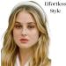 Genkigold Silklike Headband - Stylish and Comfortable Padded Hairband - Headband Crafted from Satin - Black/White/Pink/Blue - Lightweight for All-Day Wear - Gift for Women Cream - Buy Online on GoSupps.com