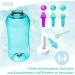 Nasal Shower Set - 120x Nose Rinsing Salt (300g) | Measurement Spoon & Attachments for Adults & Kids | Premium Nasal Hygiene | Tampen - Buy Online on GoSupps.com