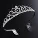 Voarge Tiara Crystal Crown - Vintage Bridal Diadem for Weddings Birthdays Proms & Costumes | Elegant Square Shape - Buy Online on GoSupps.com