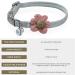 GOUHRRY 2 Pack Cat Collars with Bells | Handmade Six Petals Flowers Charms | Adjustable Breakaway Safety Collars for Kittens and Dogs | Cute Flower Patterns | Gray+Pink - Buy Online on GoSupps.com