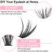 Cluster Eyelash Extension 280pcs 0.07D 40D Curl 13mm Length Soft and Natural False Eyelash DIY Individual Lashes Extensions at Home (13mm 280P-0.07-40D) - Buy Online on GoSupps.com