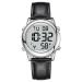 Hearkent Atomic Digital-speaking watch for older people receives US signals automatic time and date correction large numbers easy to see loud and clear male English speaking black
