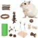 KUIDAMOS Hamster Teeth Molar Toy Set | Natural Wooden Chew Toys & Stretchy Tunnel for Hamsters & Rabbits - International Shipping Available - Buy Online on GoSupps.com