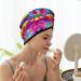 Tie Dye Coral Velvet Dry Hair Cap - Ultimate Hair Protection for Home Travel Pool Parties & Beaches - Buy Online on GoSupps.com