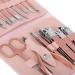 Manicure Set Glamour Gaze Manicure Pedicure Kit Nail Clippers 16 in 1 Professional Stainless Steel Cuticle trimmer Grooming Kit for Men Women with Storage Travel Case Pink - Buy Online on GoSupps.com