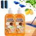 Momeng Floor Cleaner Orange - 2023 Best Momeng Floor Cleaner Floor Cleaner Orange Liquid Powerful Decontamination Floor Cleaner Multipurpose Floor Cleaner and Polish (2 Pcs)