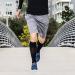 Compression Socks for Men & Women - (2 Pairs) Best Graduated Fit for Recovery, Travel, Running, Nurses - Black/Blue - S-M - Buy Online on GoSupps.com