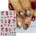 Christmas Nail Stickers 7 Sheets Self-Adhesive Nail Decal Santa Claus Gnome Tree Nail Art Decoration Design Supplies - Buy Online on GoSupps.com