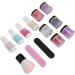 KOSDFOGE Dip Powder Nail Kit Starter Nail Dipping Powder Set Nail Art Powder Top Base Coat Gel Dust Brush Manicure Tool Set(K1213) - Buy Online on GoSupps.com