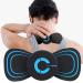 Mini Neck Massager Wireless Cervical Massager Mini Ems Muscle Cervical Massage Pad for Pain Relief Current Pulse Massager Electric Neck Massager Ems Body Massager
