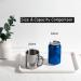IMEEA 10oz Stainless Steel Camping Mug, Set of 2 - Double Walled Coffee Mugs with Handle - Silver Color, 10.0 Fluid Ounces - Buy Online on GoSupps.com