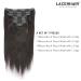 Lacer 10 Yaki Clip in Hair Extensions 120G 7 Pieces 10 Inch - Natural Black Remy Human Hair for Fashion Black Women with Relaxed Hair - Buy Online on GoSupps.com