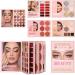 Livre de palette de fards paupi res Ensemble de maquillage paillettes hautement pigment es de 55 couleurs kit complet de rouge l vres contour surligneur pour le visage | Beaut multifonctionn - Buy Online on GoSupps.com