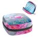 GIAPB Period Bag Sanitary Napkin Storage Bag Period Pouch Travel Makeup Bag Animal Flamingo Art Color788