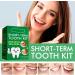 NMBOL Provisional Dentures - Vampire Fake Denture Set with Adhesive & Dental Care Kit | 5-Piece Temporary Tooth Modification Solutions - Buy Internationally - Buy Online on GoSupps.com