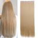 S-noilite Fashion 26 Inches (66cm) Half Full Head One Piece 5clips Clip in Hair Extensions Long Straight Extension Golden mix Bleach Blonde Golden mix Bleach Blonde 26 Inch
