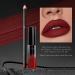 Erinde Dark Red Lip Liner Lipstick Set - Long-Lasting Matte Velvet Finish - Waterproof Non-Stick Cup Formula - Ideal for Daily Makeup 08 - Buy Online on GoSupps.com