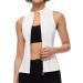 JACK SMITH Women's Lightweight Golf Vest with Pocket - Sleeveless Running Jacket for Hiking Athletic S-2XL Ivory - Buy Online on GoSupps.com