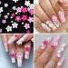 3D Flower Nail Charms 2 Boxes 3D Acrylic Flower Nail Art Metal Butterfly Nail Charms With Nail Gems Half Round Pearls Manicure Y2k Nail Art Accessories for Women Girls - Buy Online on GoSupps.com